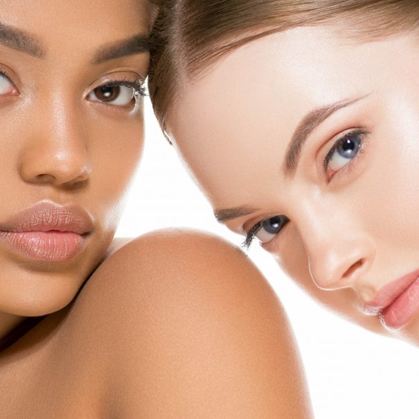 Ethnic beauty women face closeup healthy beautiful female models
